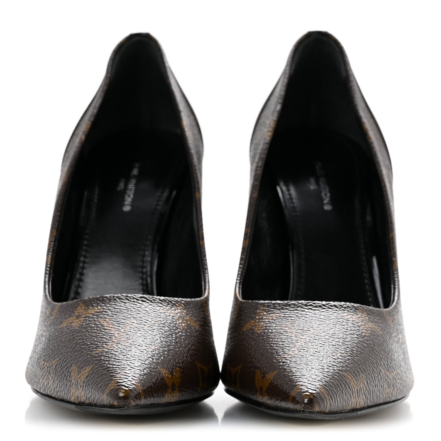 Louis Vuitton Monogram Cherie Pumps 38 Black 3 of 10