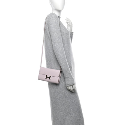 Hermes Evercolor Constance Wallet To Go Mauve Pale 2 of 11