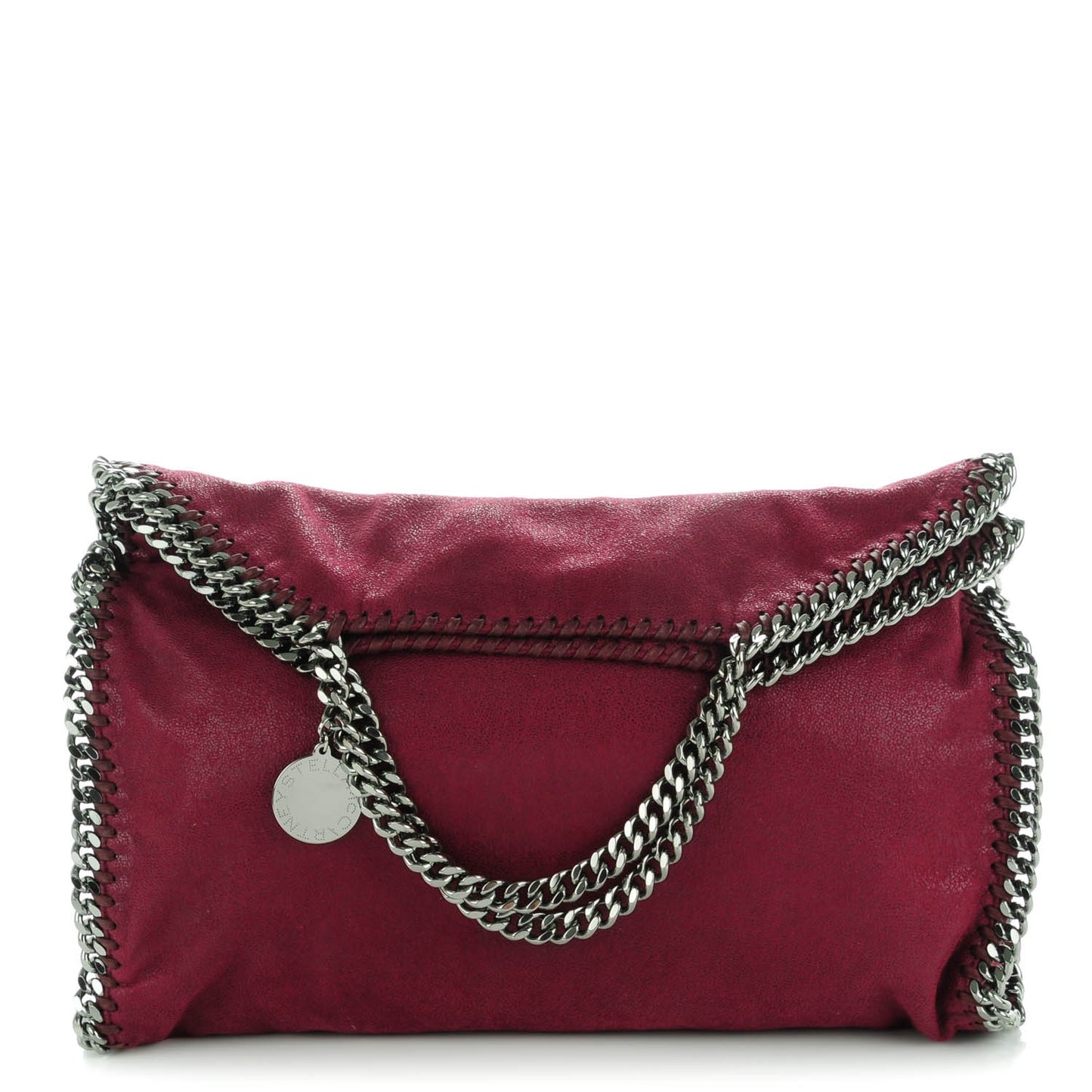 Shaggy Deer Falabella Fold Over Tote Plum