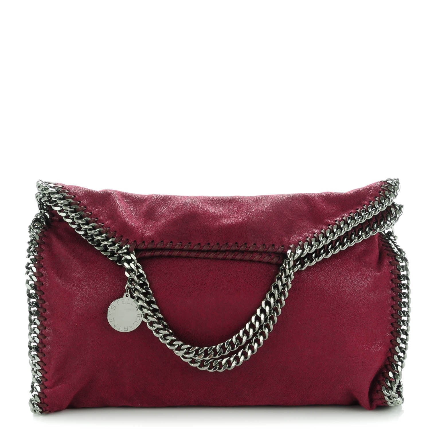 Stella McCartney Shaggy Deer Falabella Fold Over Tote Plum 1 of 8