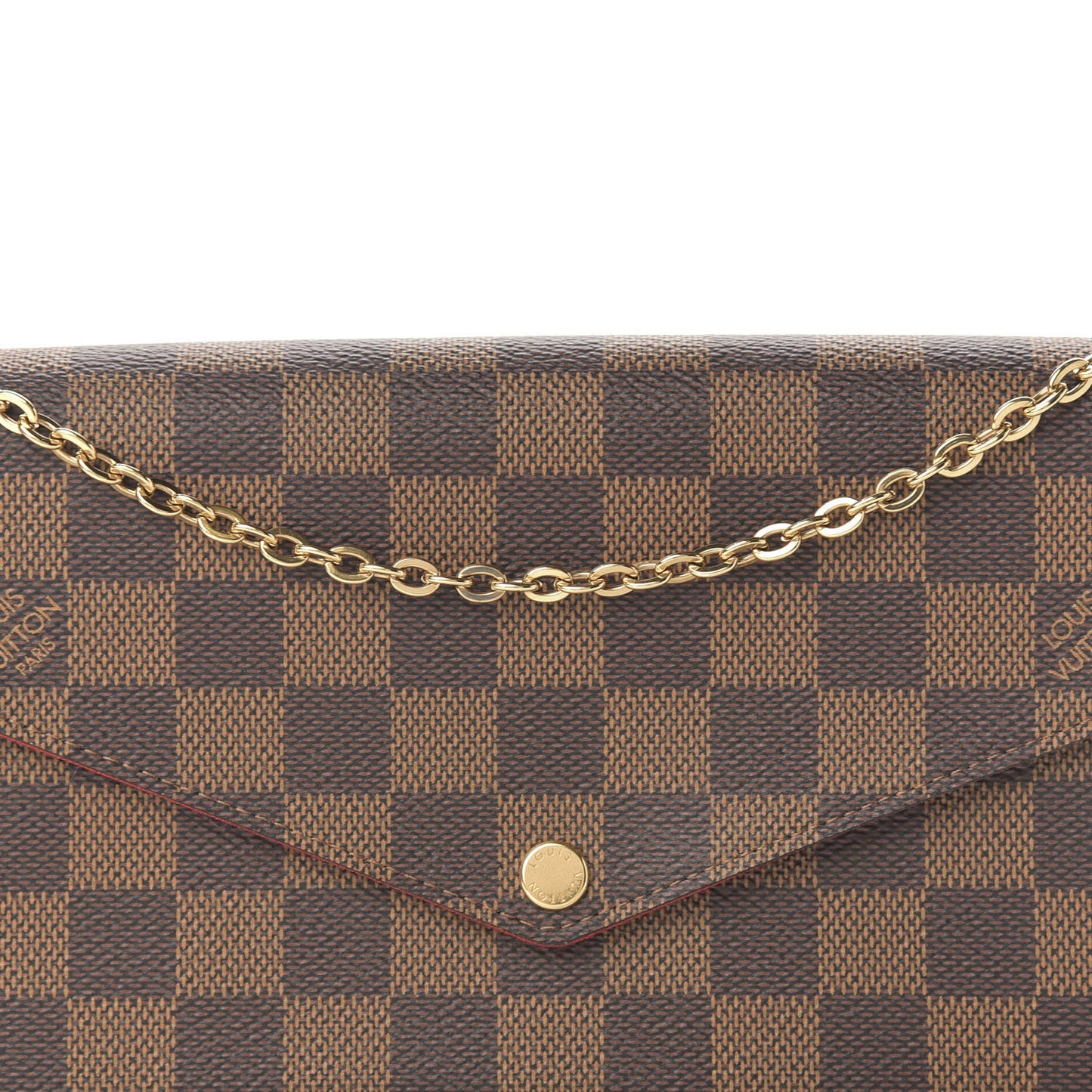 Damier Ebene Pochette Felicie Chain Wallet