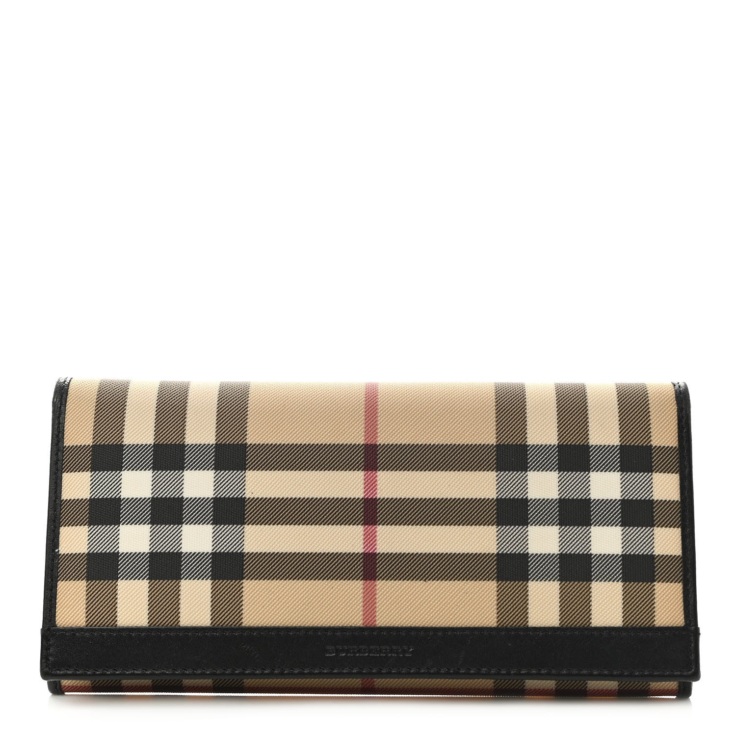 Burberry Nova Check Continental Wallet Black 1 of 7
