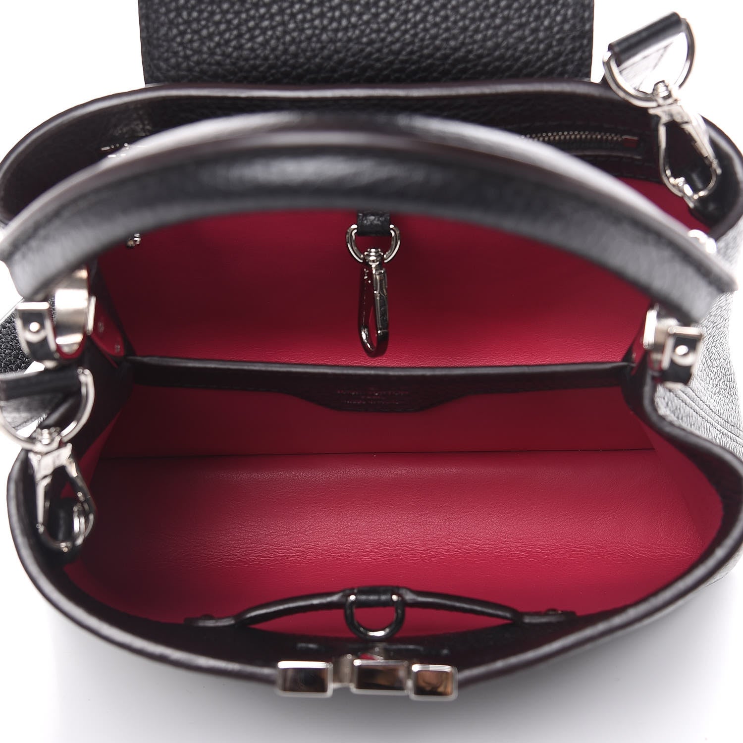 Louis Vuitton Taurillon Capucines BB Black 5 of 8