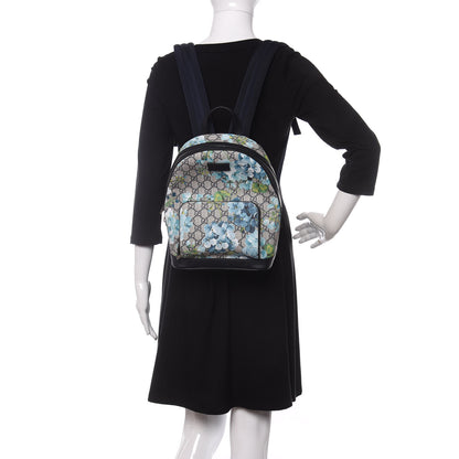 Gucci GG Supreme Monogram Blooms Small Day Backpack Blue 2 of 10