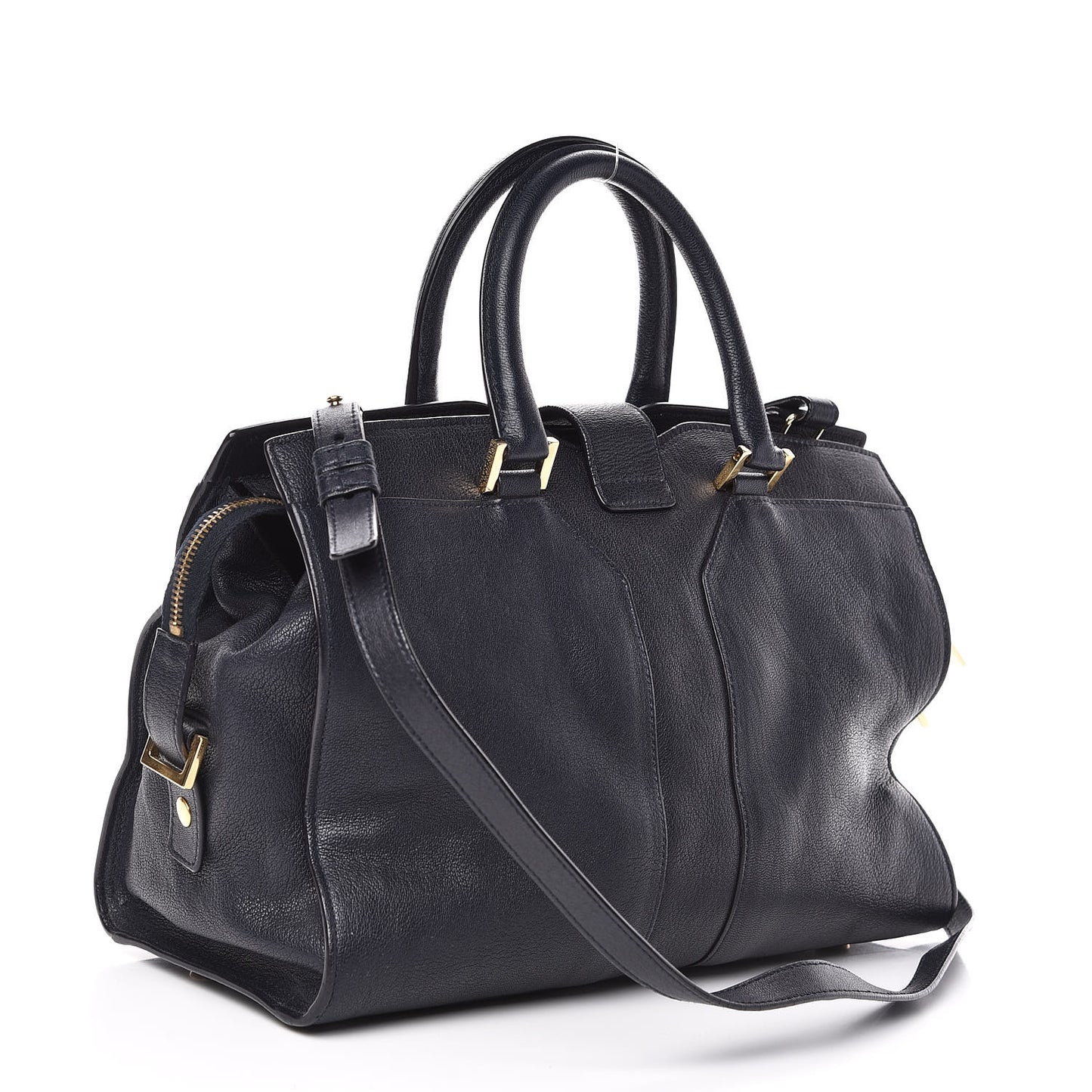 Calfskin Medium Classic Y Cabas Navy