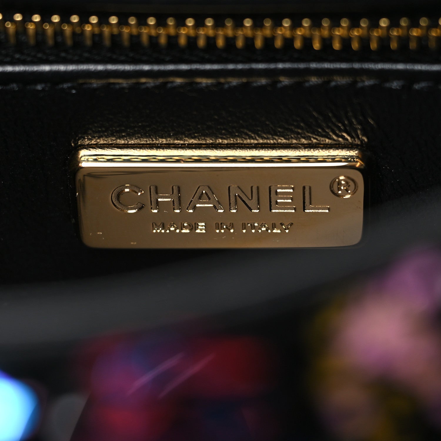 Chanel Sequin Logo CC Small Single Flap Black Multicolor 6 of 11