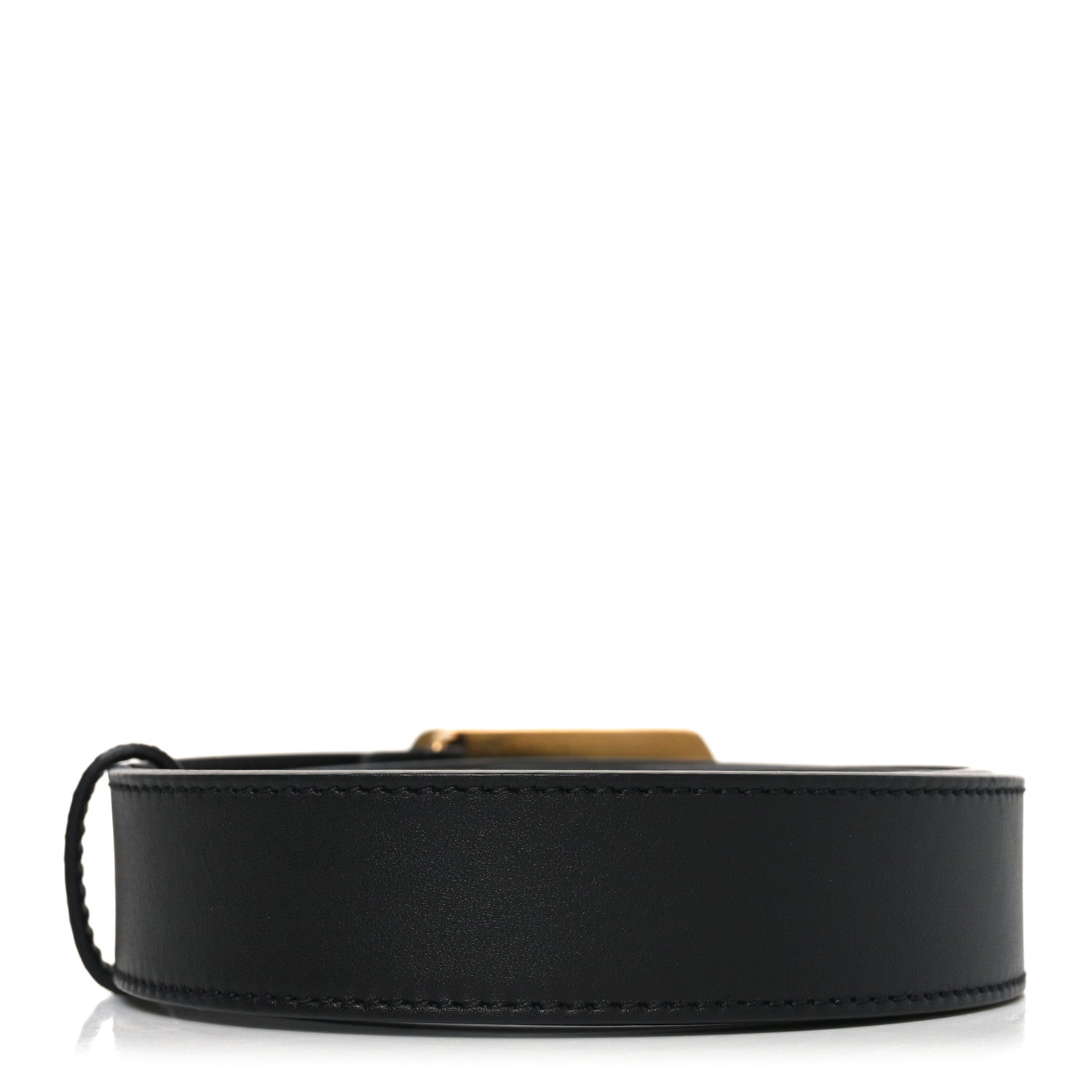 Gucci Calfskin Framed Double G Belt 95 38 Black 2 of 5