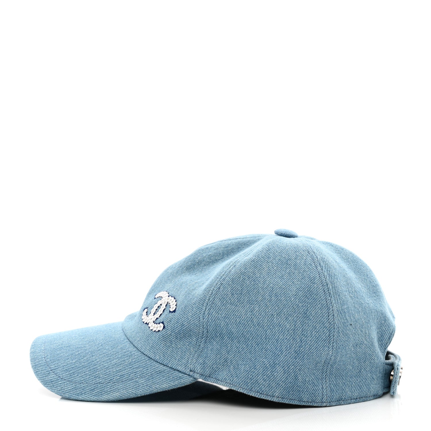 Chanel Denim Cap Hat Blue 6 of 8
