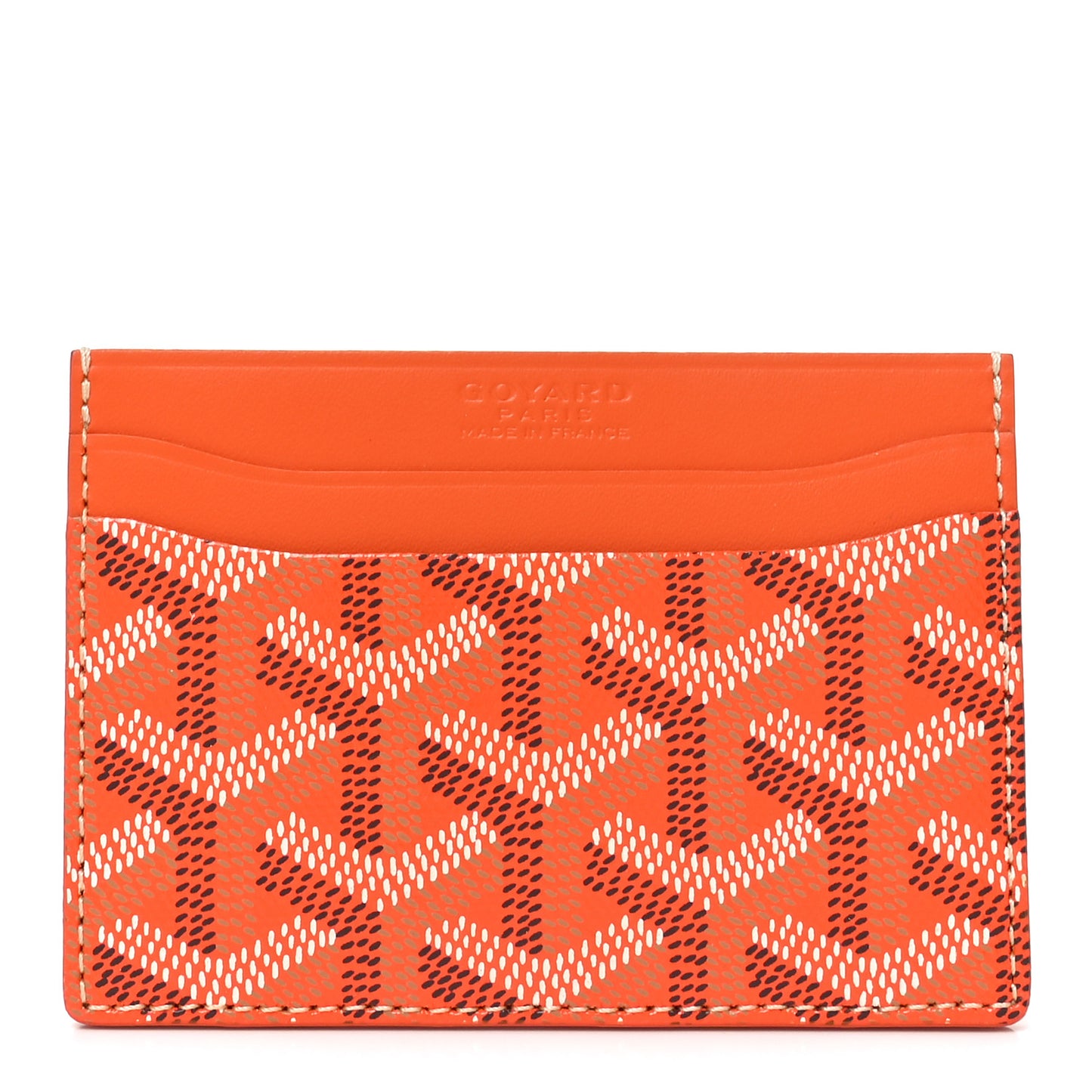 Goyardine Saint Sulpice Card Holder Orange