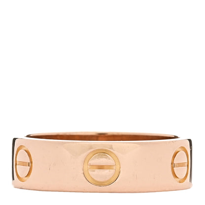 Cartier 18K Pink Gold 5.5mm LOVE Ring 53 6.5 3 of 5