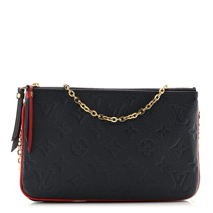 Louis Vuitton Empreinte Double Zip Pochette Marine Rouge 1 of 11
