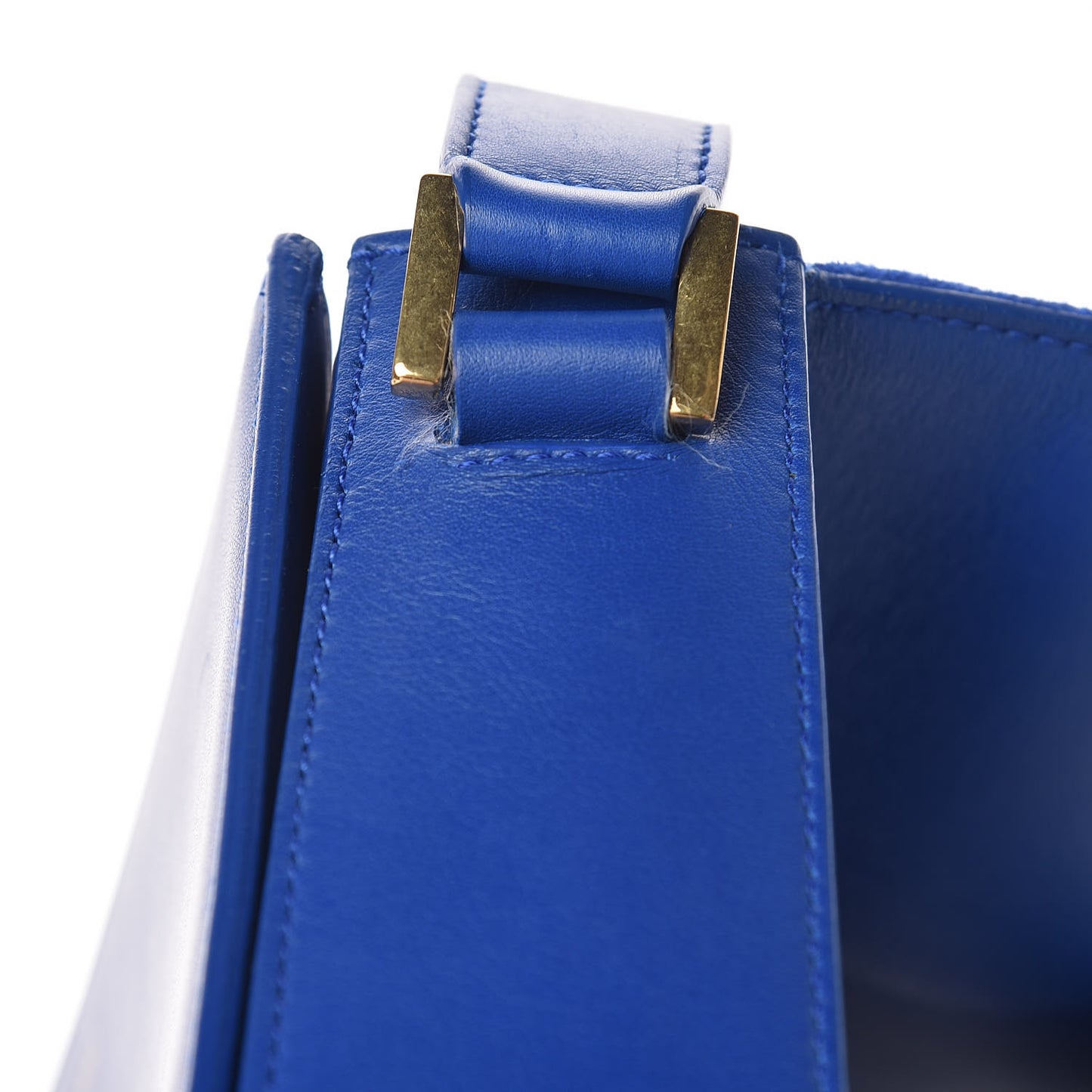 Calfskin Classic Y Satchel Royal Blue