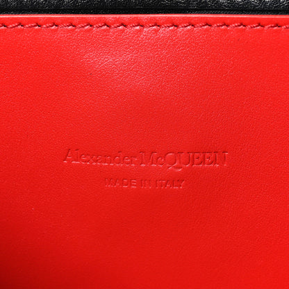 Alexander McQueen Canvas Jacquard Print Graffiti Tote Black Lust Red 6 of 8