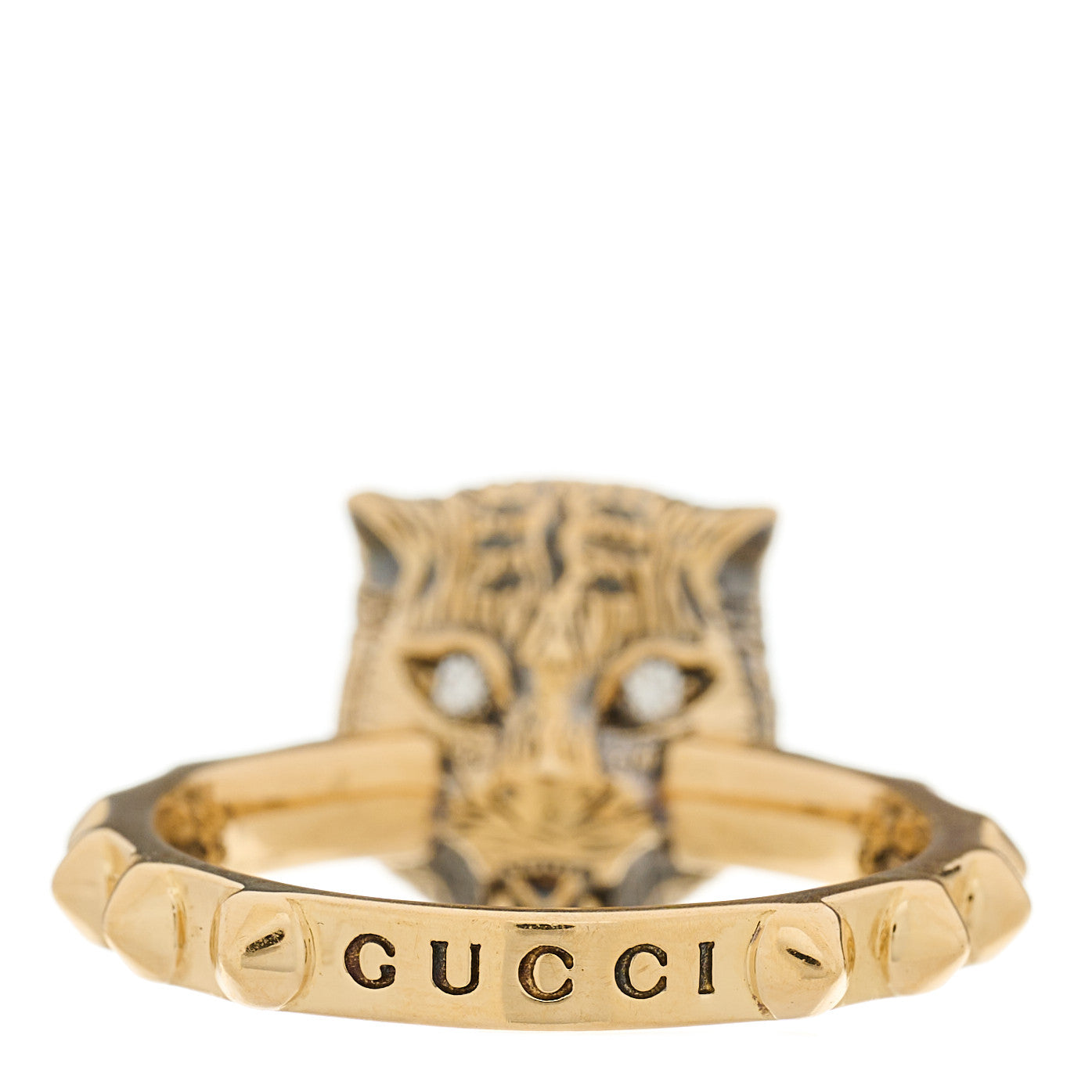 18K Yellow Gold Pink Tourmaline Le Marché Des Merveilles Feline Ring 47 4.25