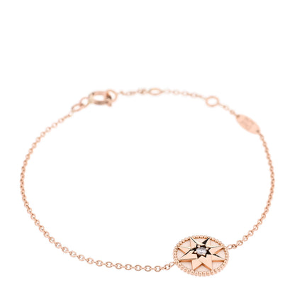 Christian Dior 18K Rose Gold Diamond Pink Opal Rose Des Vents Bracelet 1 of 5