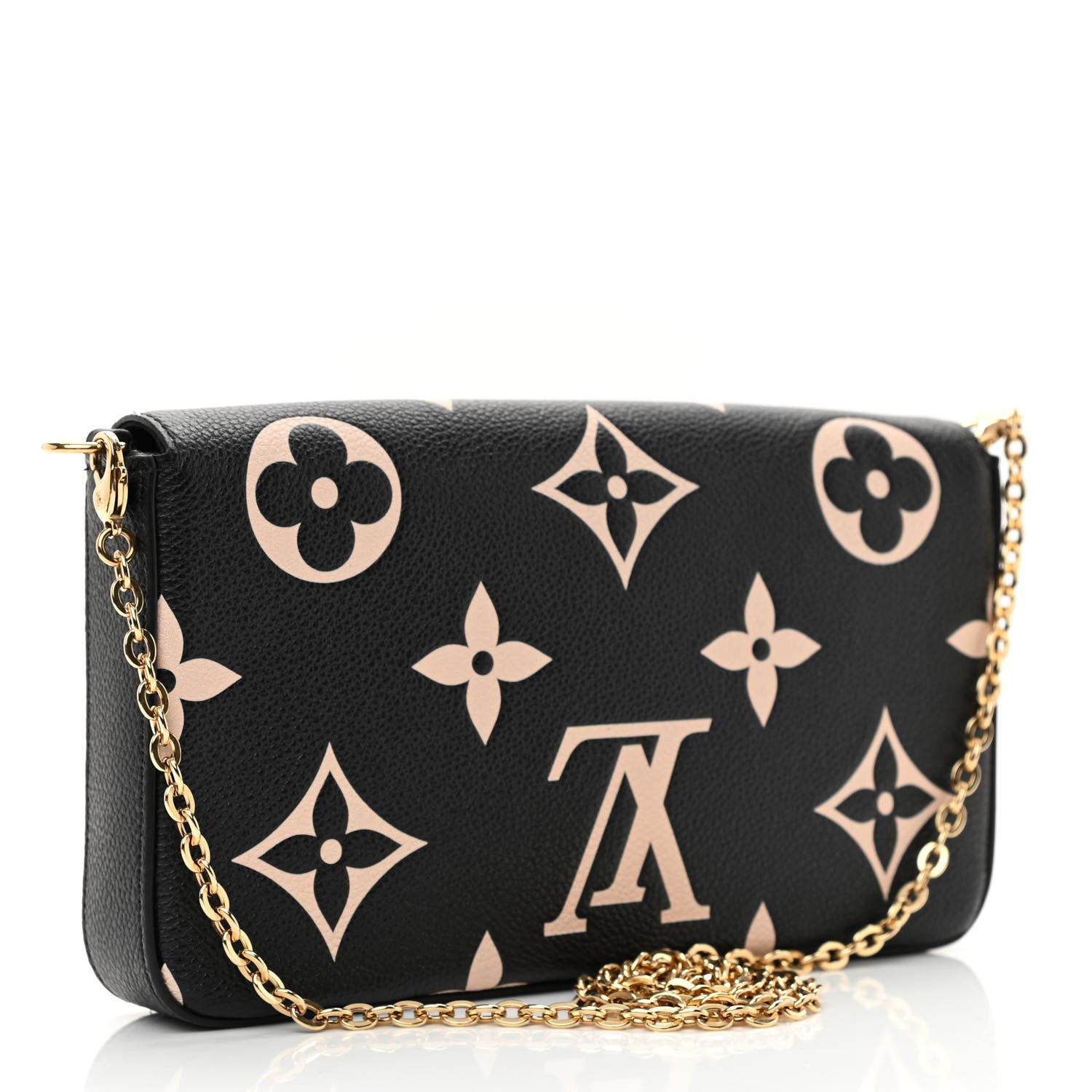 Louis Vuitton Empreinte Monogram Giant Crafty Pochette Felicie Black Crème 4 of 11