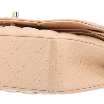 Chanel Caviar Quilted Small Double Flap Beige 10 of 10