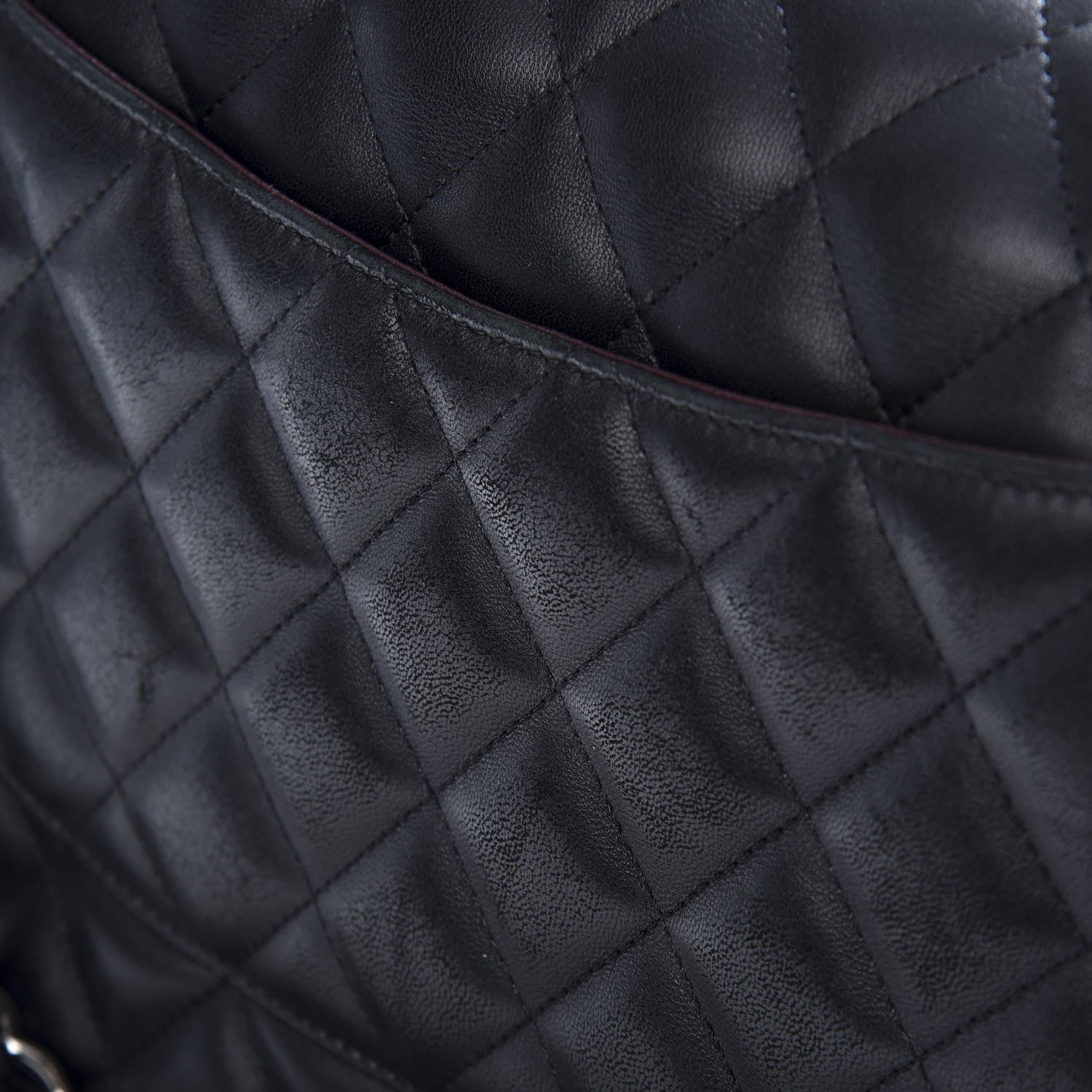Chanel Lambskin Quilted Jumbo Double Flap Black 10 of 10
