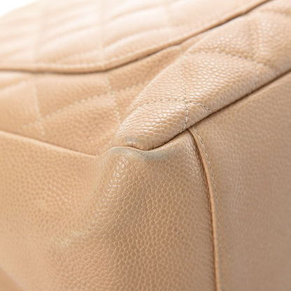 Chanel Caviar Quilted Grand Shopping Tote GST Beige 14 of 15