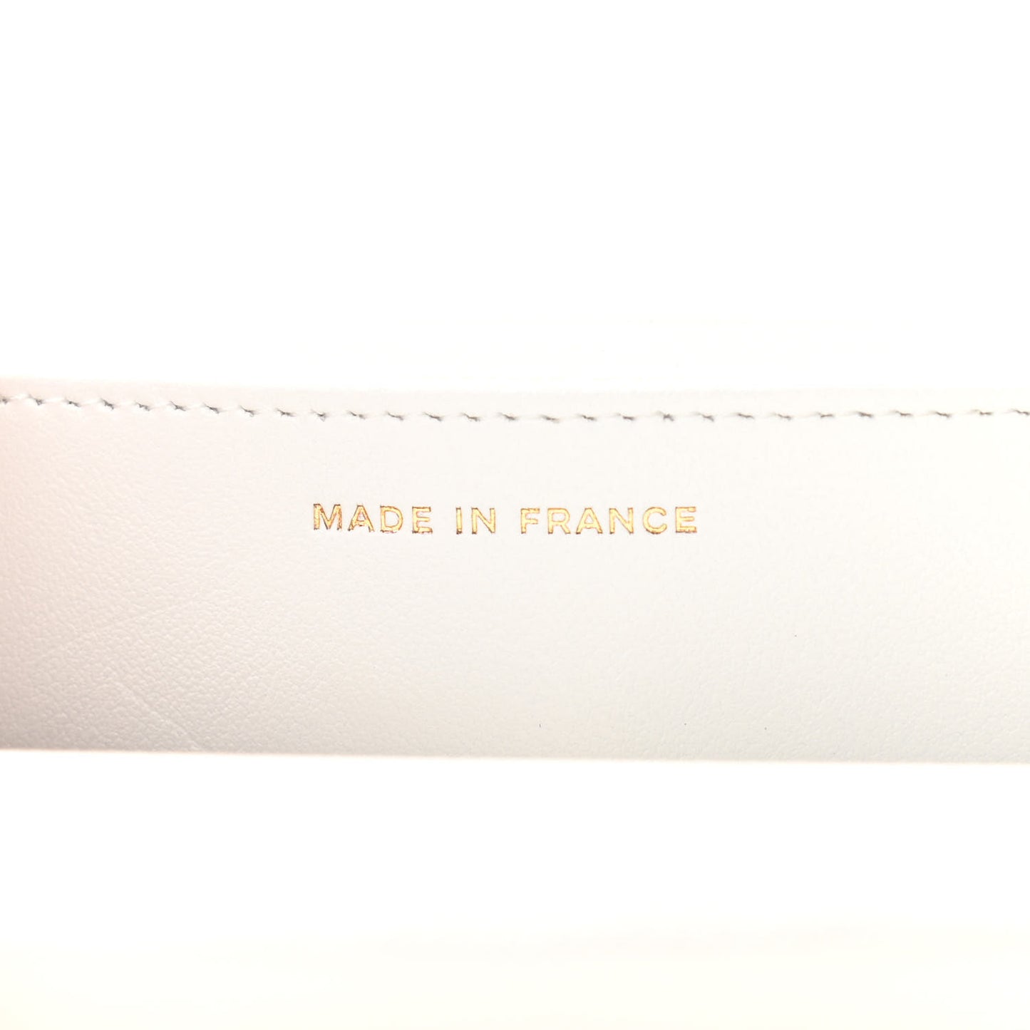 Caviar Quilted Wallet On Chain WOC White