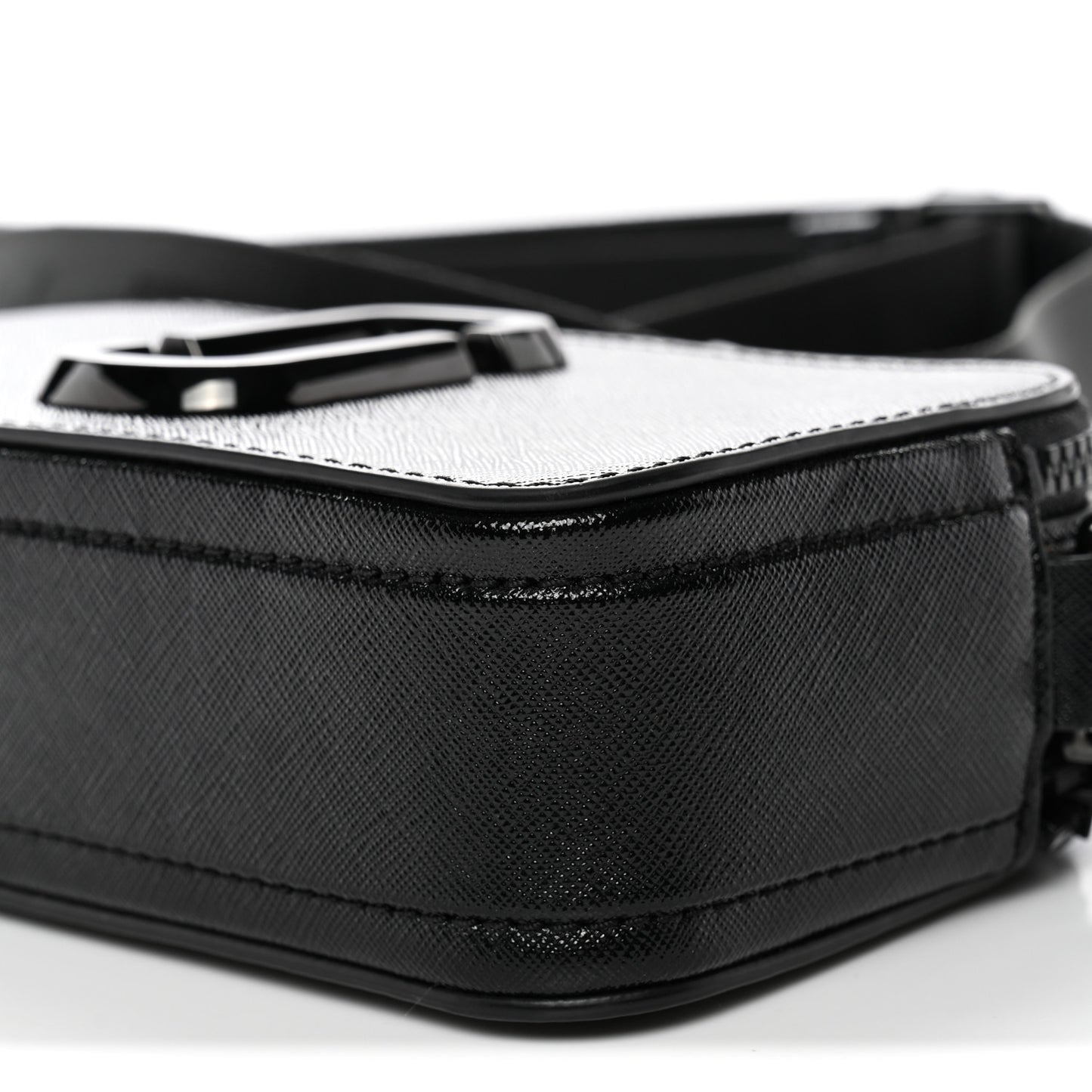 Saffiano Snapshot Camera Bag Black