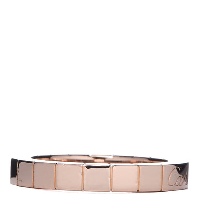 Cartier 18K Pink Gold Diamond Lanieres Band Ring 49 5 3 of 4