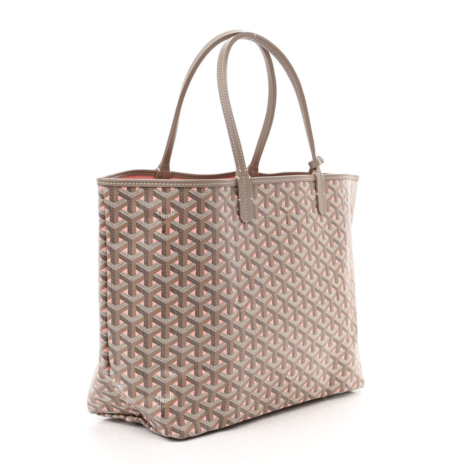 Goyard Goyardine Saint Louis Claire Voie PM Grege Powder Pink 4 of 11
