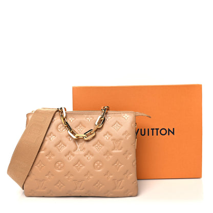 Louis Vuitton Lambskin Embossed Monogram Coussin PM Camel 13 of 13