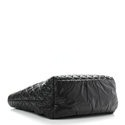 Chanel Nylon Quilted Large Coco Cocoon Tote Black 4 of 13
