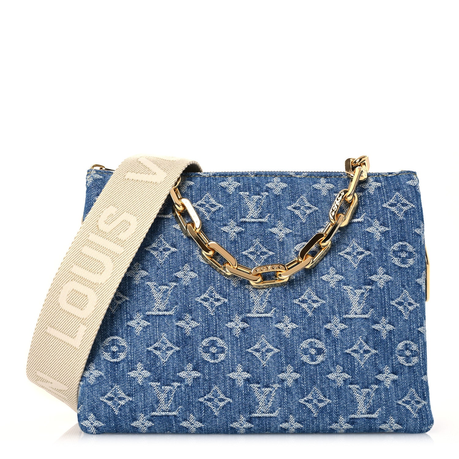 Louis Vuitton Monogram Denim Coussin PM  Blue 1 of 11
