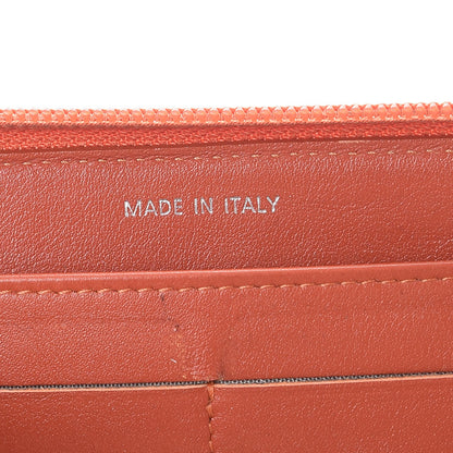 Chanel Caviar Large Timeless CC Gusset Zip Around Wallet Dark Orange 7 of 12