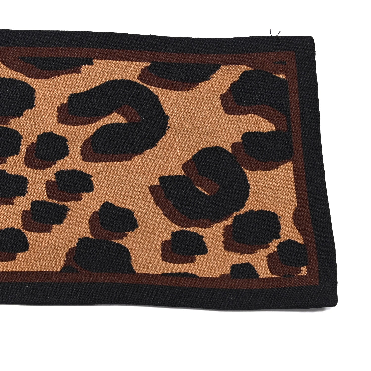 Louis Vuitton Silk Leopard Bandeau Scarf Marron 5 of 6