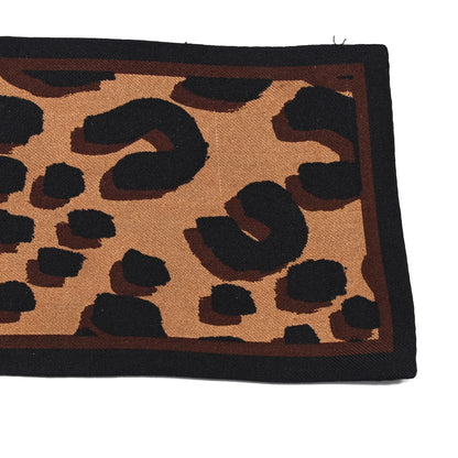 Louis Vuitton Silk Leopard Bandeau Scarf Marron 5 of 6