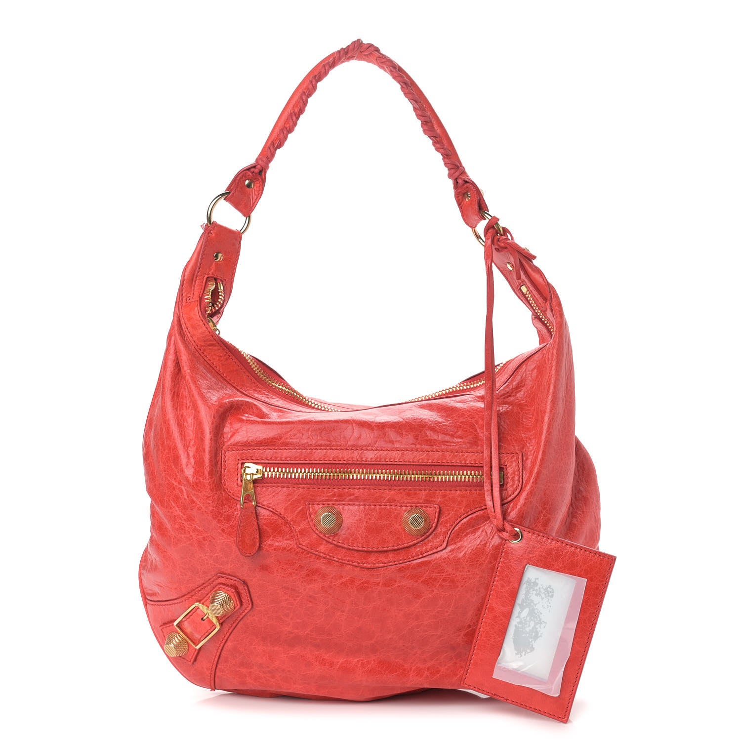 Balenciaga Agneau Giant 21 Gold Hardware Hobo Vermillion 1 of 11