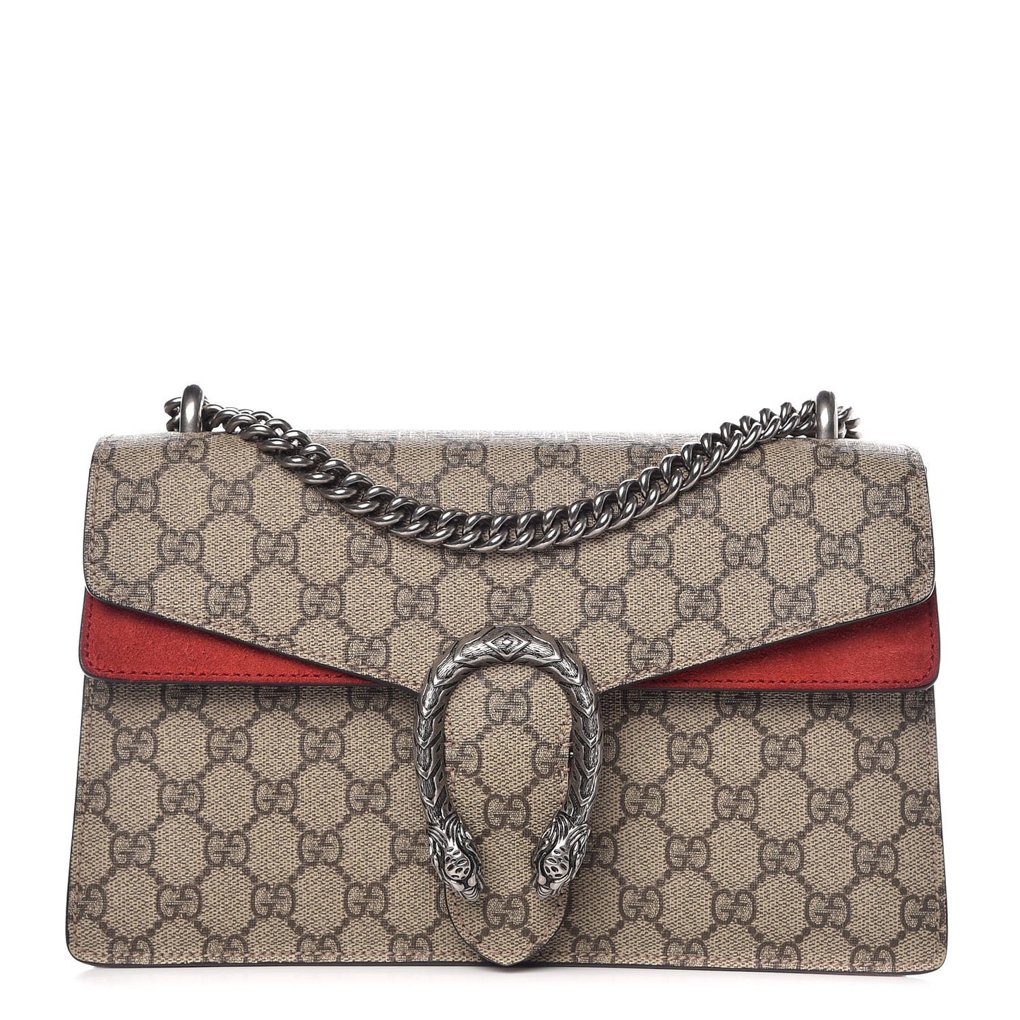 GG Supreme Monogram Small Dionysus Shoulder Bag Red