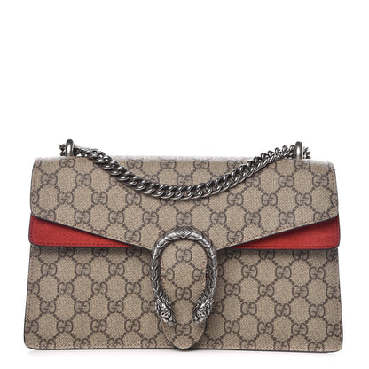 Gucci GG Supreme Monogram Small Dionysus Shoulder Bag Red 1 of 10