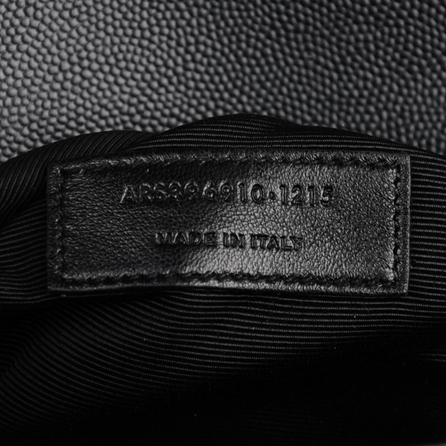 Grain De Poudre Matelasse Chevron Large Monogram Satchel Black