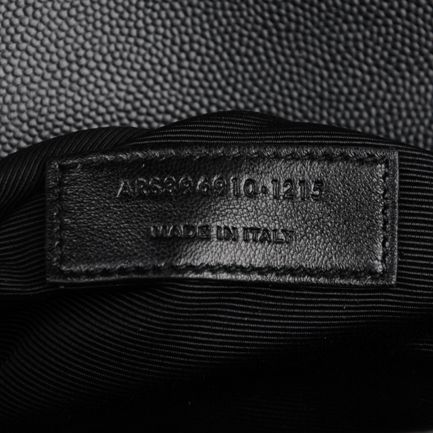 Saint Laurent Grain De Poudre Matelasse Chevron Large Monogram Satchel Black 8 of 8