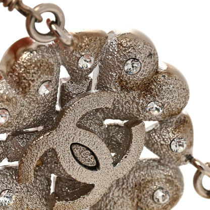 Chanel Pearl Crystal CC Bracelet Silver 5 of 5