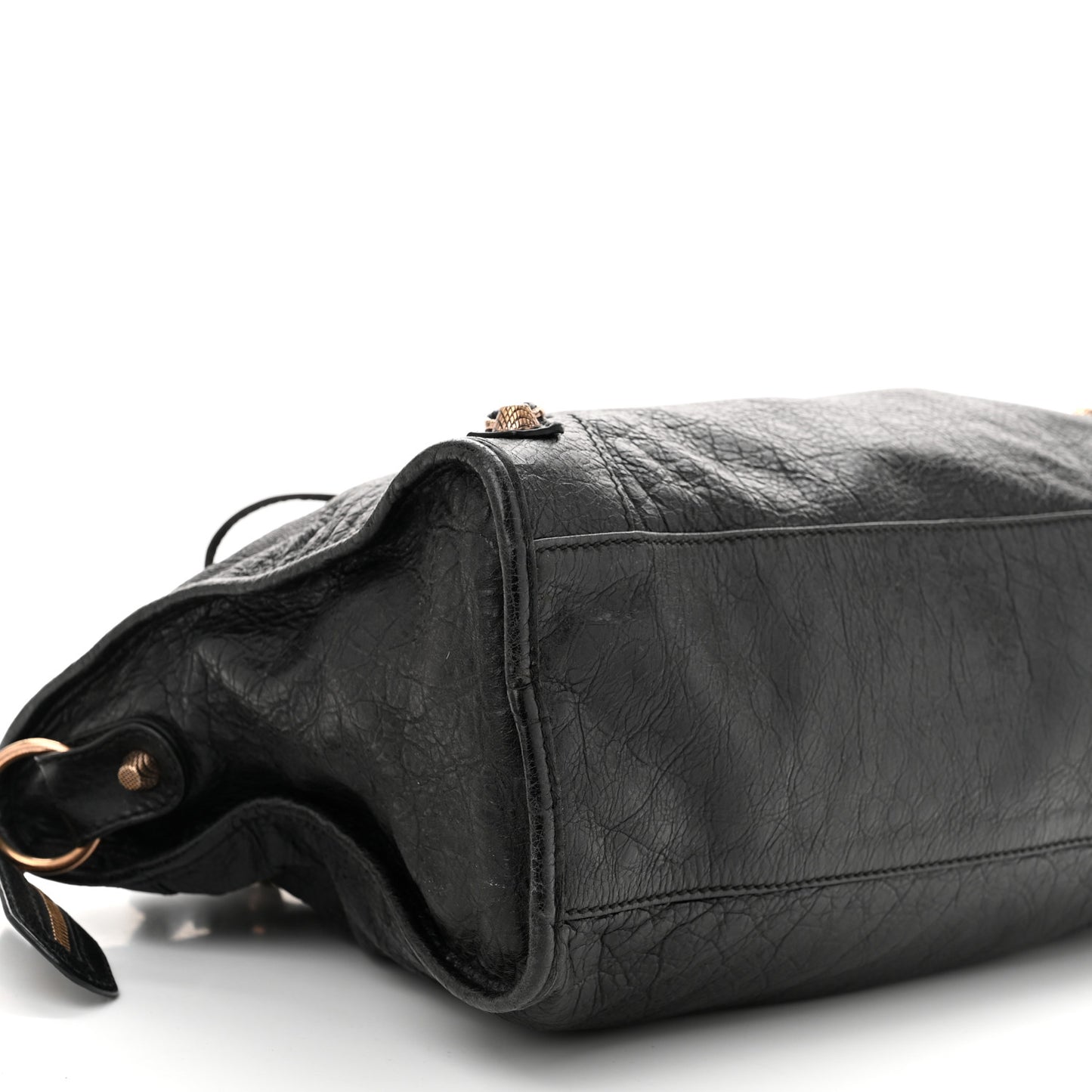 Agneau Giant 12 Rose Gold Hardware City Black