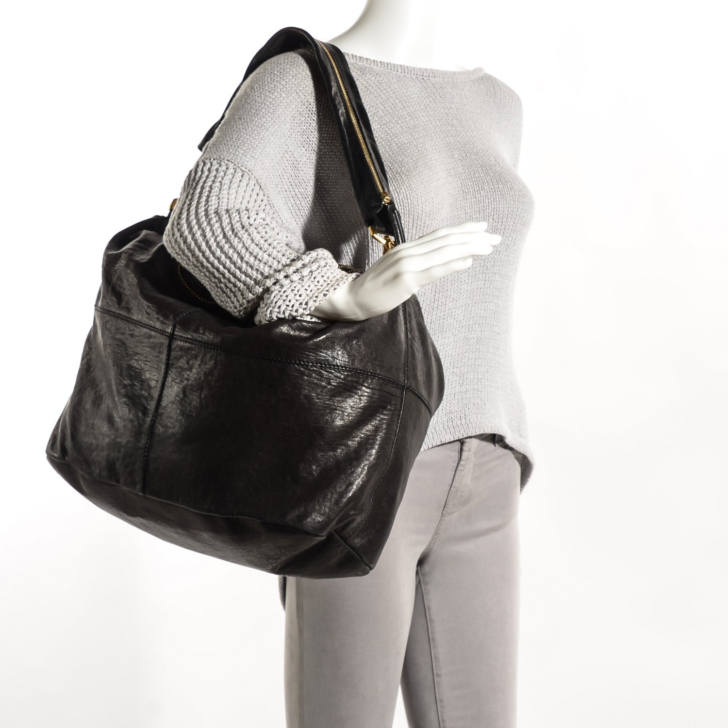 Givenchy Lambskin Studded Large Nightingale Black 2 of 9