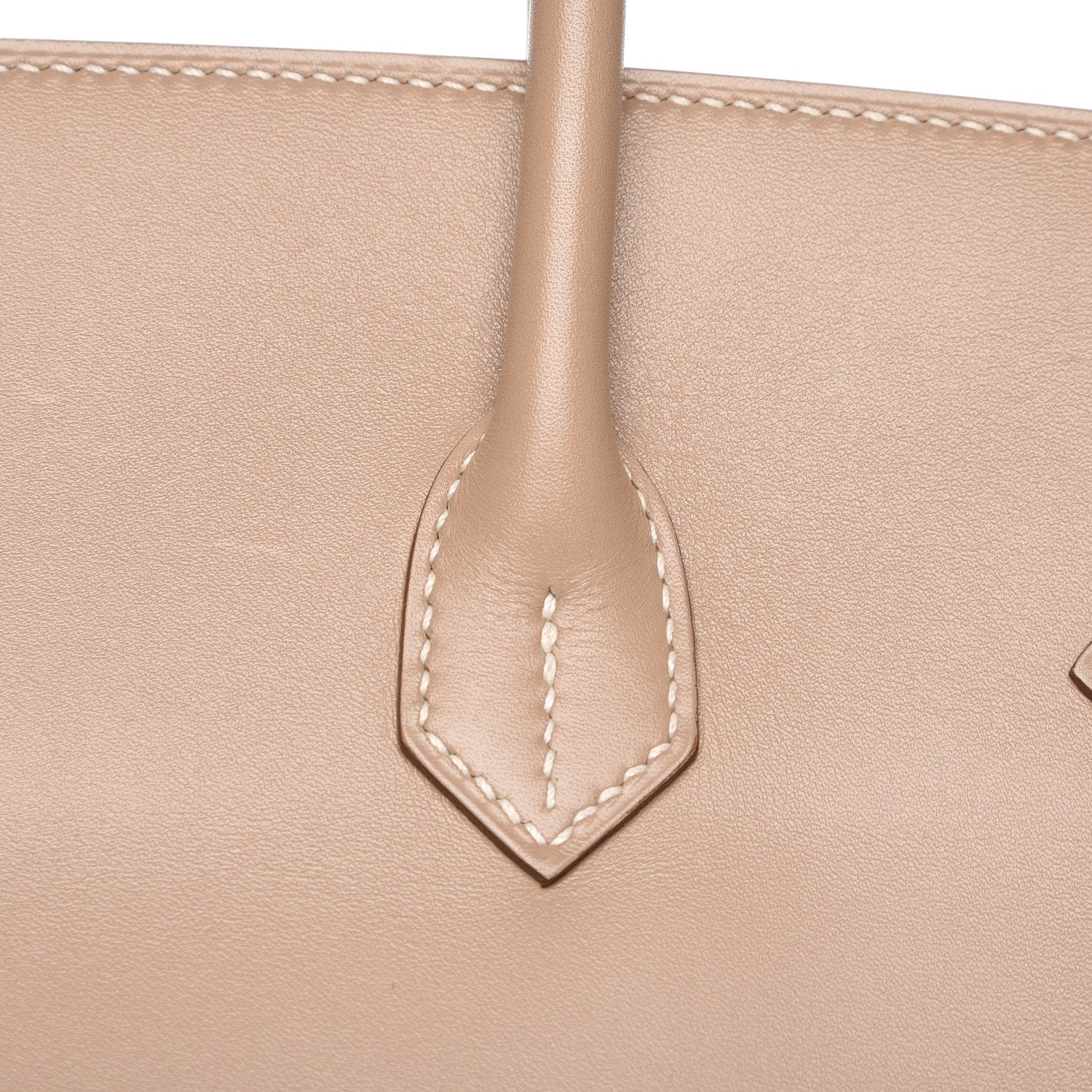 Hermes Tadelakt Guilloche Birkin 35 Argile 11 of 27