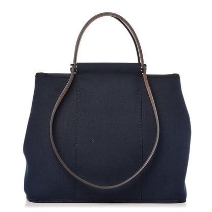 Hermes Toile Cabag 32 PM Bleu Marine 1 of 8