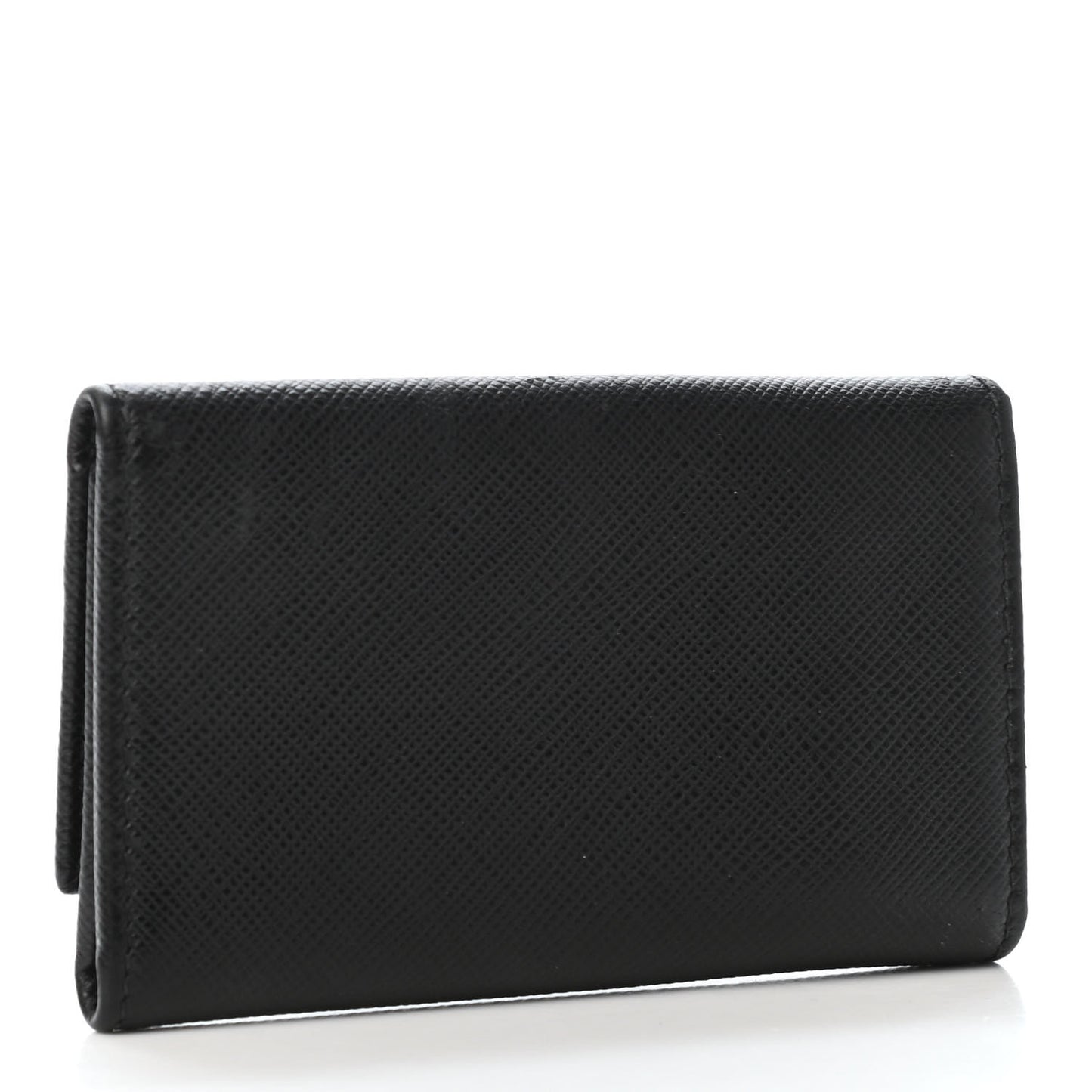 Saffiano Metal 6 Key Holder Black