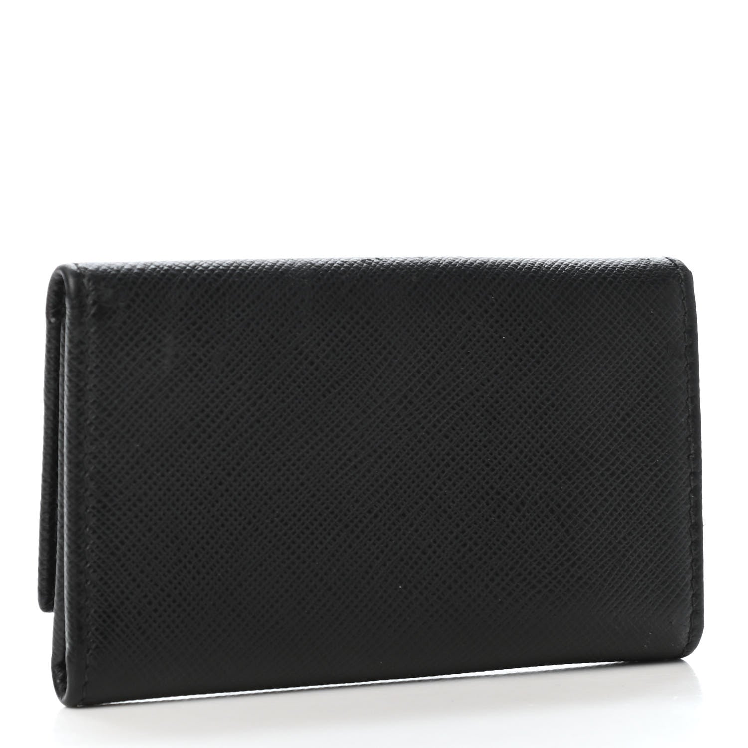 Prada Saffiano Metal 6 Key Holder Black 2 of 4