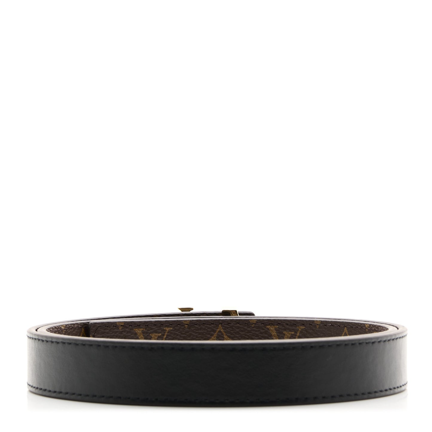 Calfskin Monogram 20mm LV Iconic Reversible Belt 75 30 Black