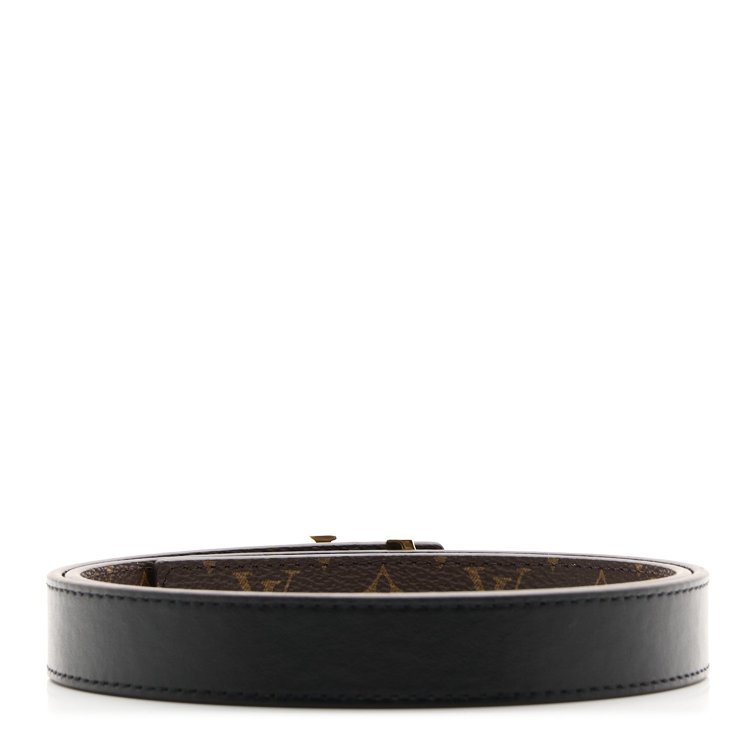 Louis Vuitton Calfskin Monogram 20mm LV Iconic Reversible Belt 75 30 Black 4 of 8