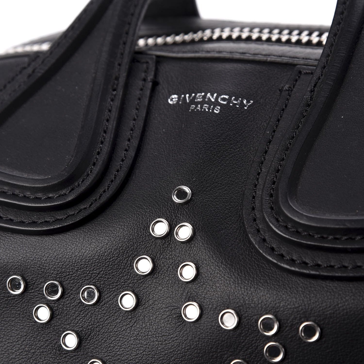 Givenchy Calfskin Star Embellished Small Nightingale Black 10 of 10