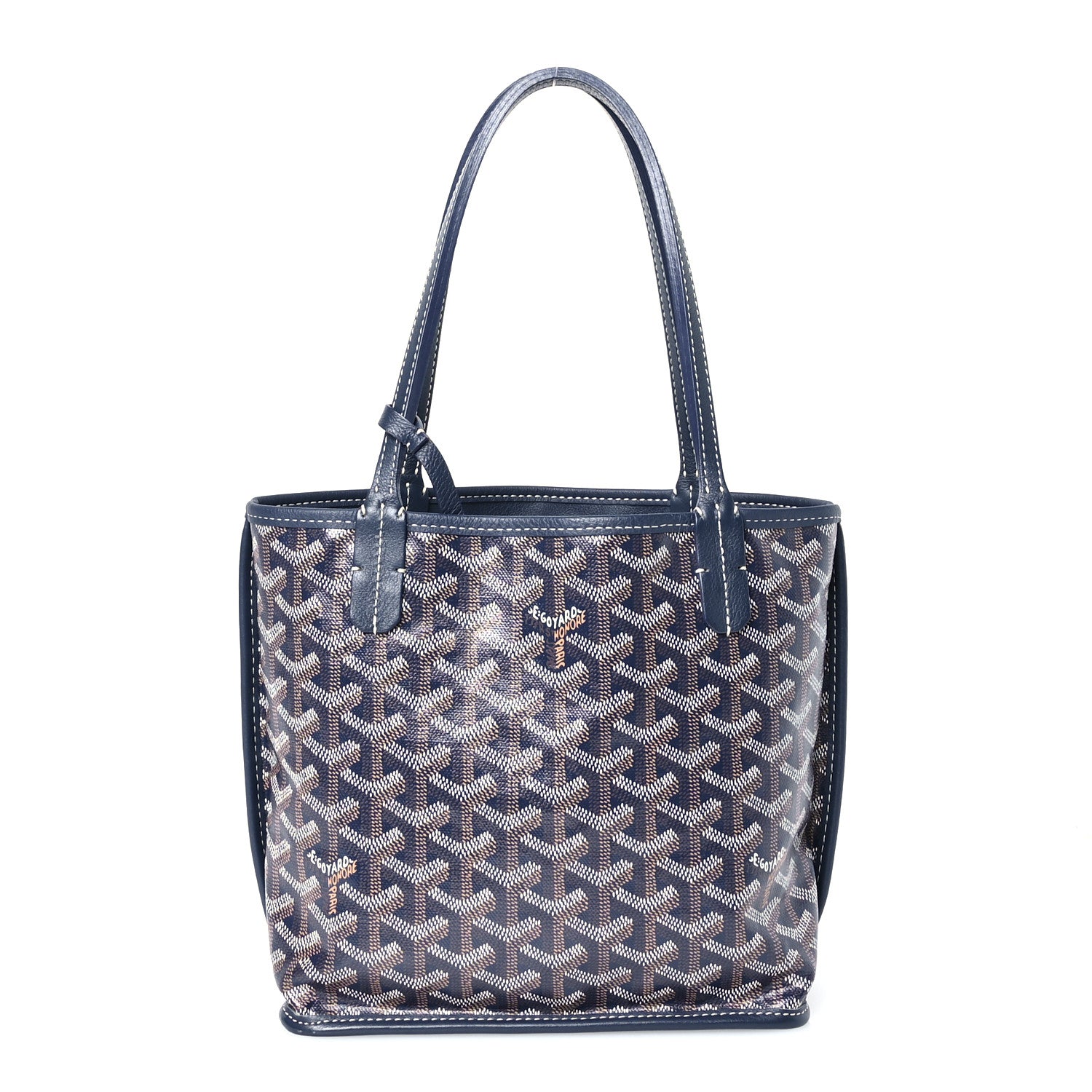 Goyard Goyardine Reversible Mini Anjou Navy 1 of 16