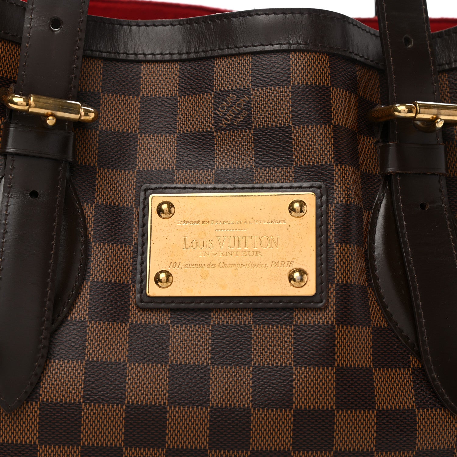 Louis Vuitton Damier Ebene Hampstead MM 7 of 9
